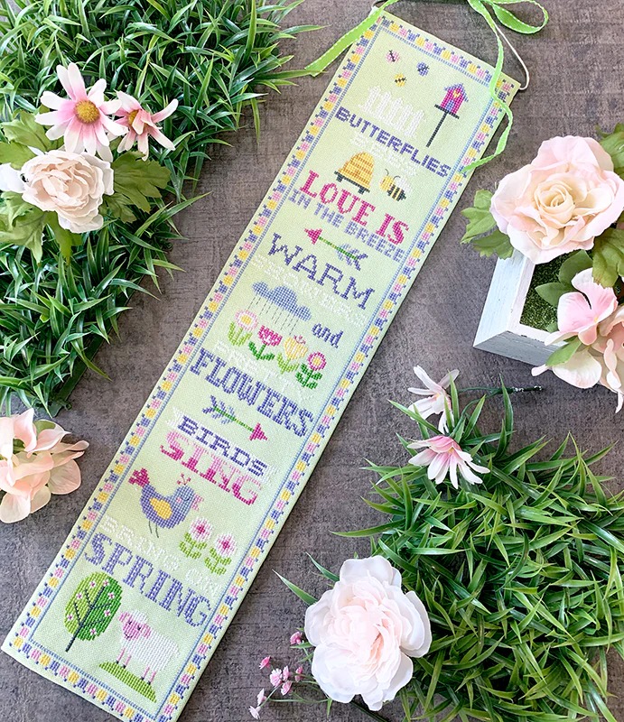 Spring Bell Pull - Cross Stitch Pattern