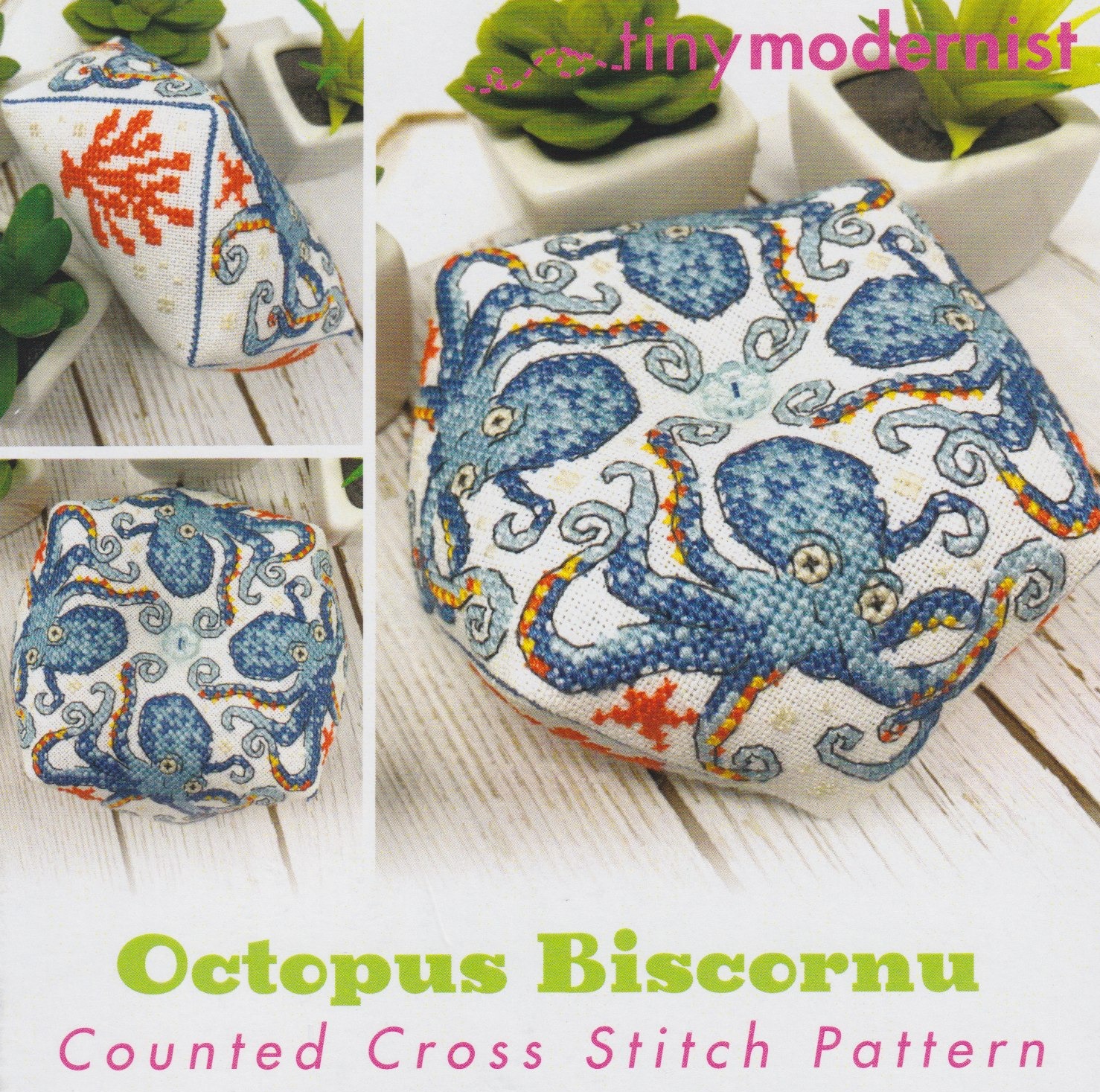 Octopus Biscornu - Cross Stitch Pattern