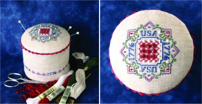 Patriotic Red Drum - Cross Stitch Pattern