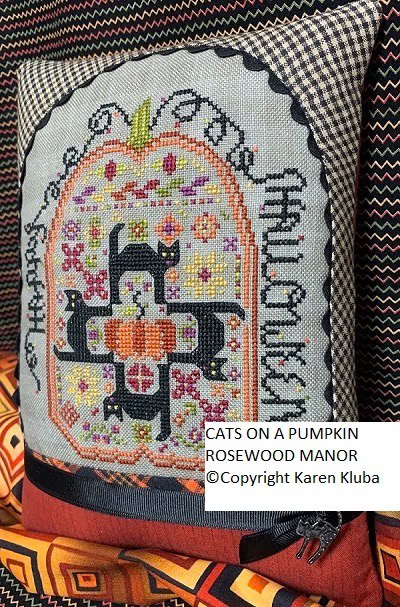 Cats on a Pumpkin - Cross Stitch Pattern