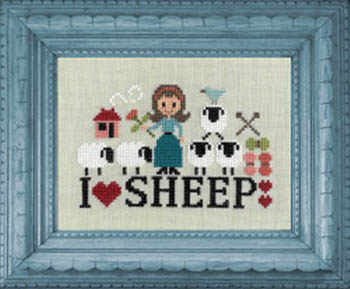 I Love Sheep - Cross Stitch Pattern