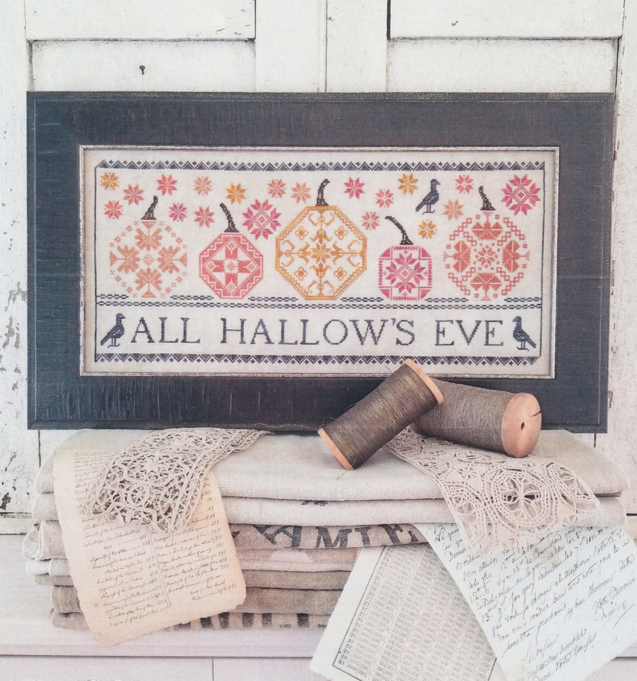 Quaker Pumpkins - Cross Stitch Pattern