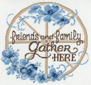 Friends & Family Gather Here - Cross Stitch Pattern