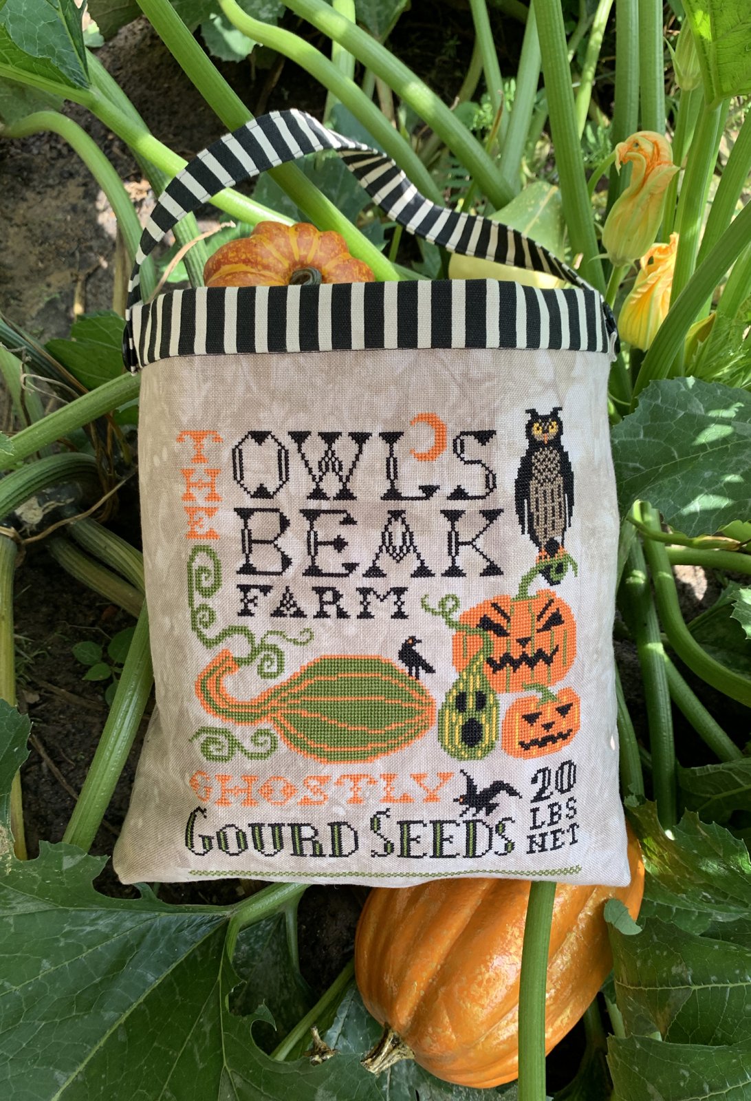 Halloween Seed Sack - Cross Stitch Pattern