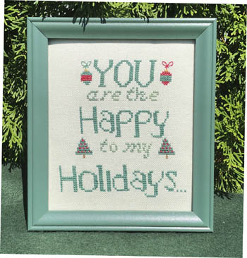 Happy Holidays - Cross Stitch Pattern