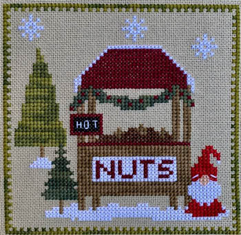 Christkindlmarkt 7 - Hot Nut Stand - Cross Stitch Pattern