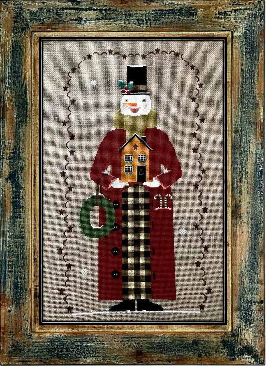 Twin Peak Snowman 2020 - Cross Stitch Pattern