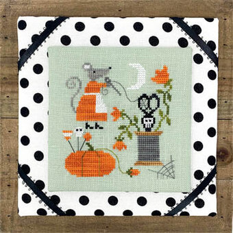 Mouse's Halloween Stitching - Cross Stitch Pattern