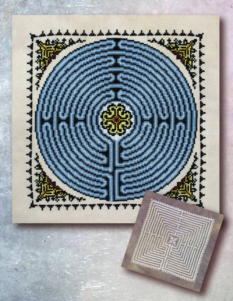 Chartres Labryinth - Cross Stitch Pattern