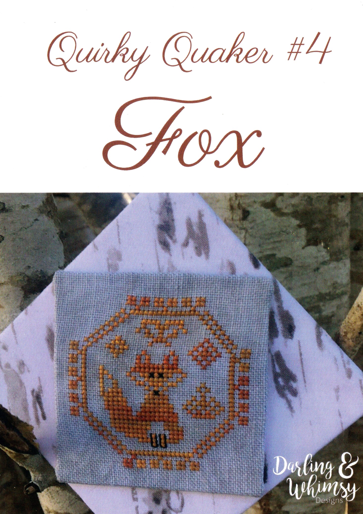 Quirky Quaker 4 - Fox - Cross Stitch Pattern