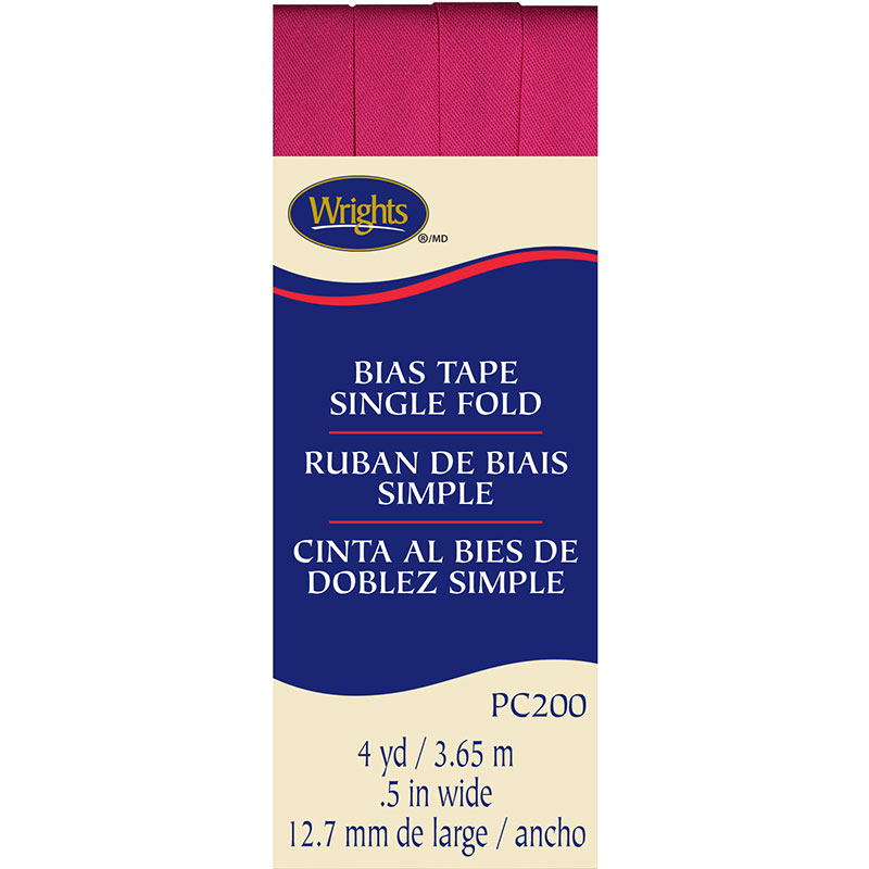 Bias Tape Single Fold Berry Sorbet