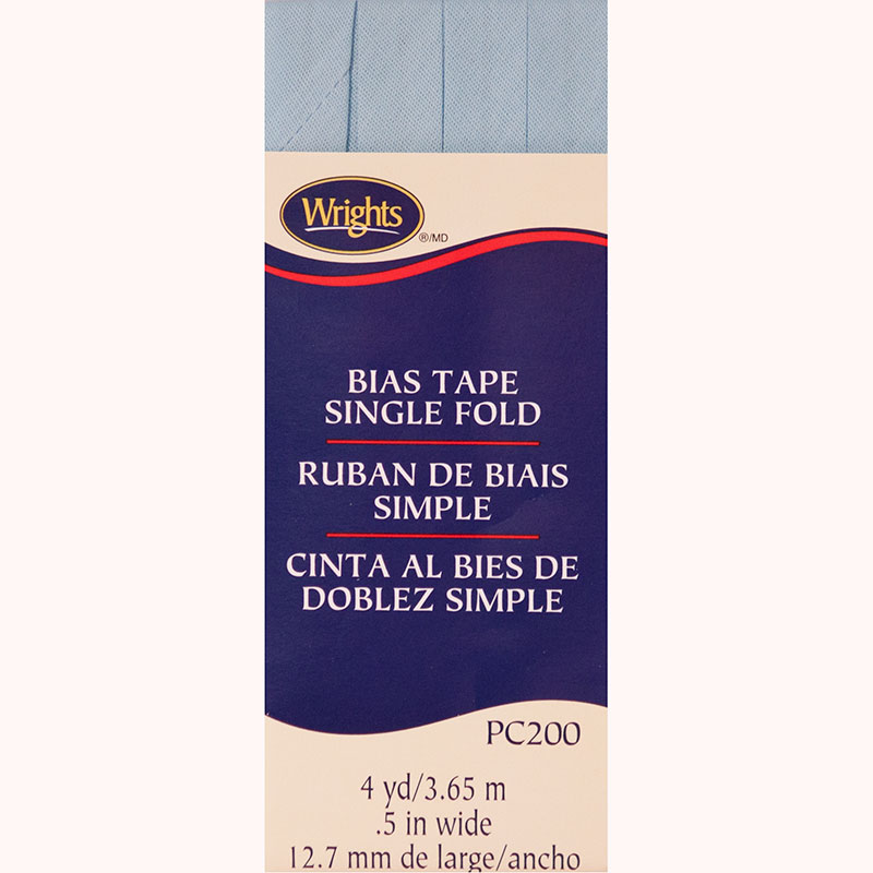 Bias Tape Single Fold Blue