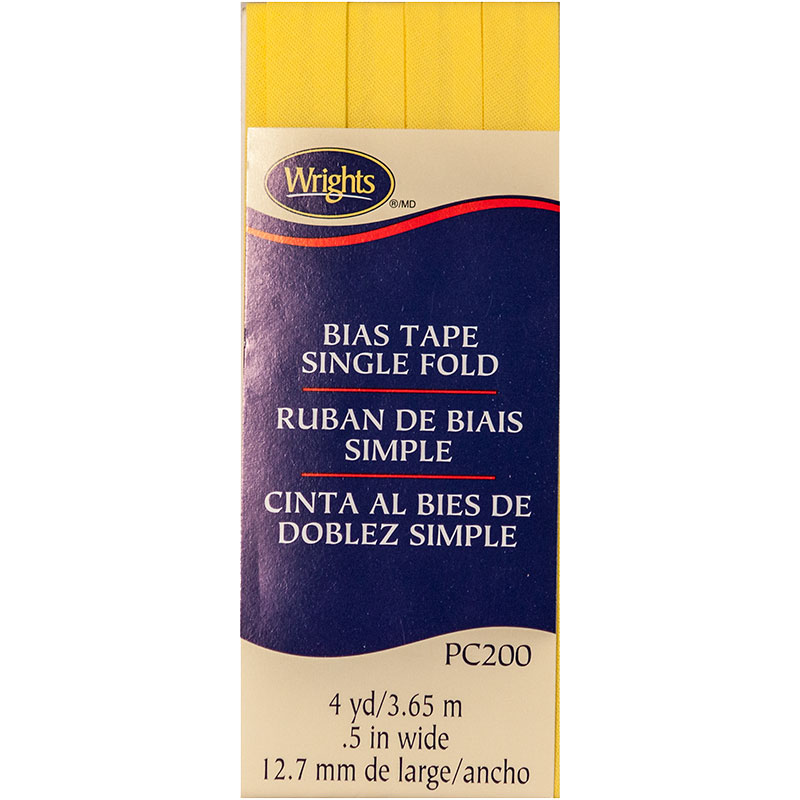 Bias Tape Single Fold Canary