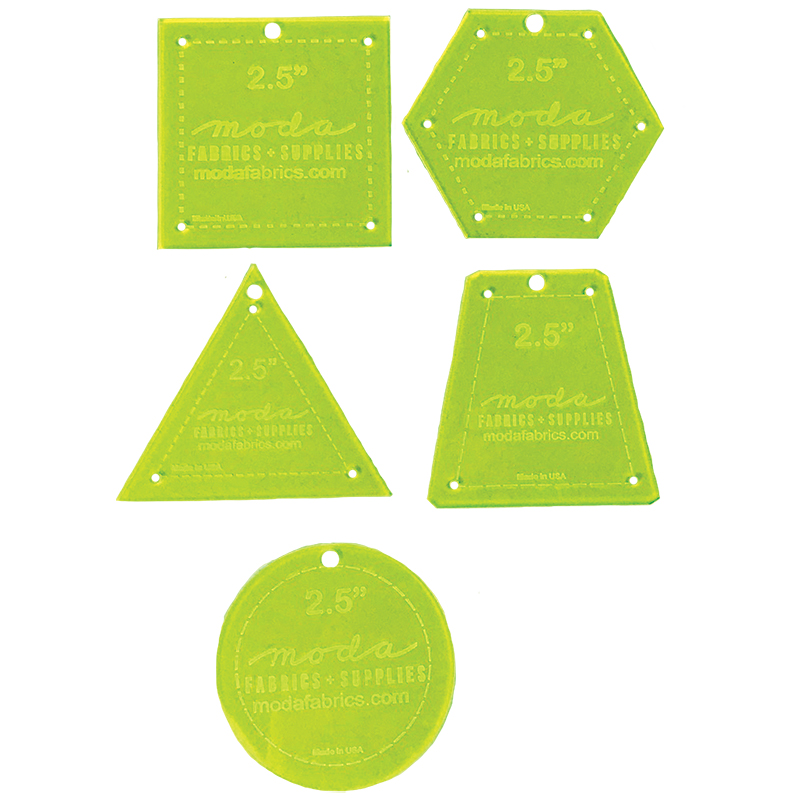 2.5" Quilt Paper Piecing Template Set 5ct