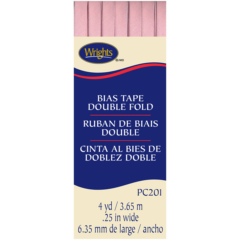 Bias Tape Double Fold Light Pink