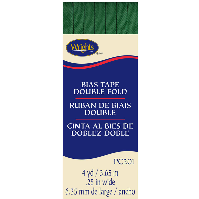 Bias Tape Double Fold Emerald