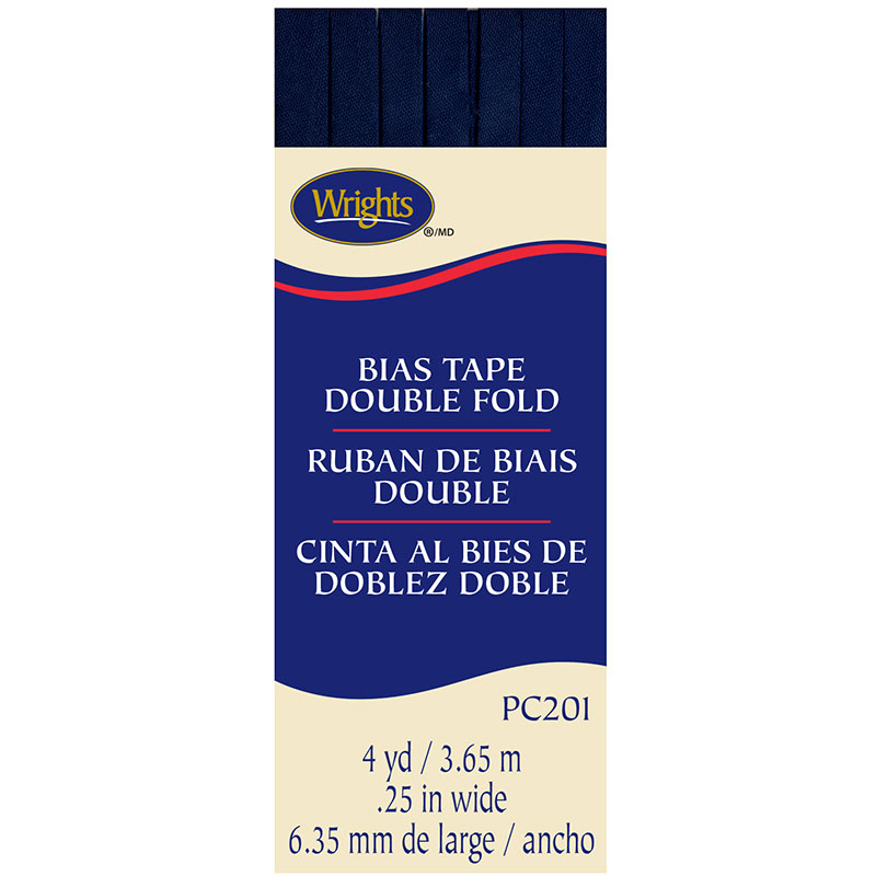Bias Tape Double Fold Navy