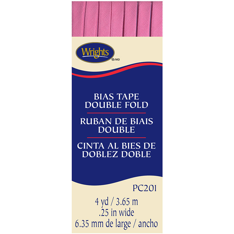 Bias Tape Double Fold Pink