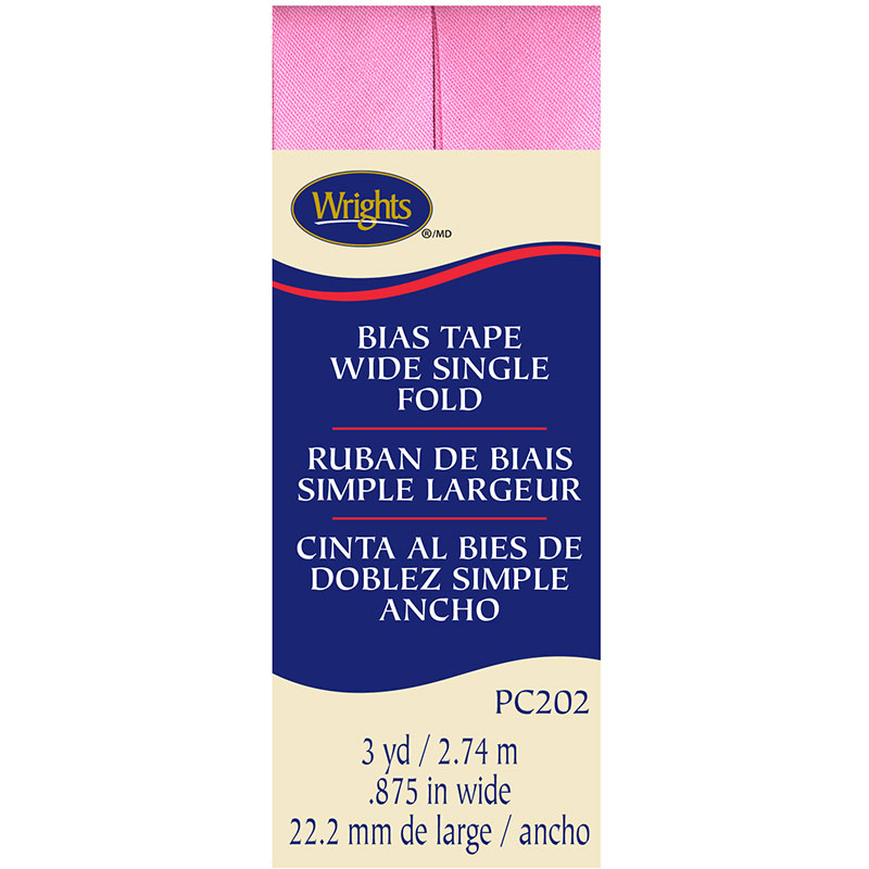 Bias Tape with Single Fold Pink