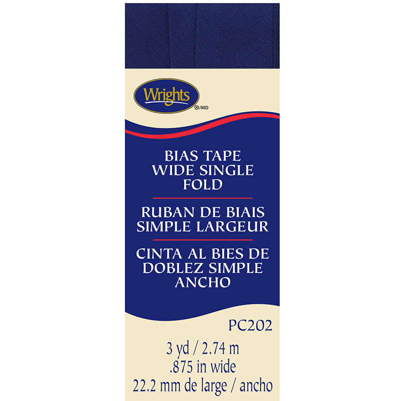 Bias Tape with Single Fold Yale Blue