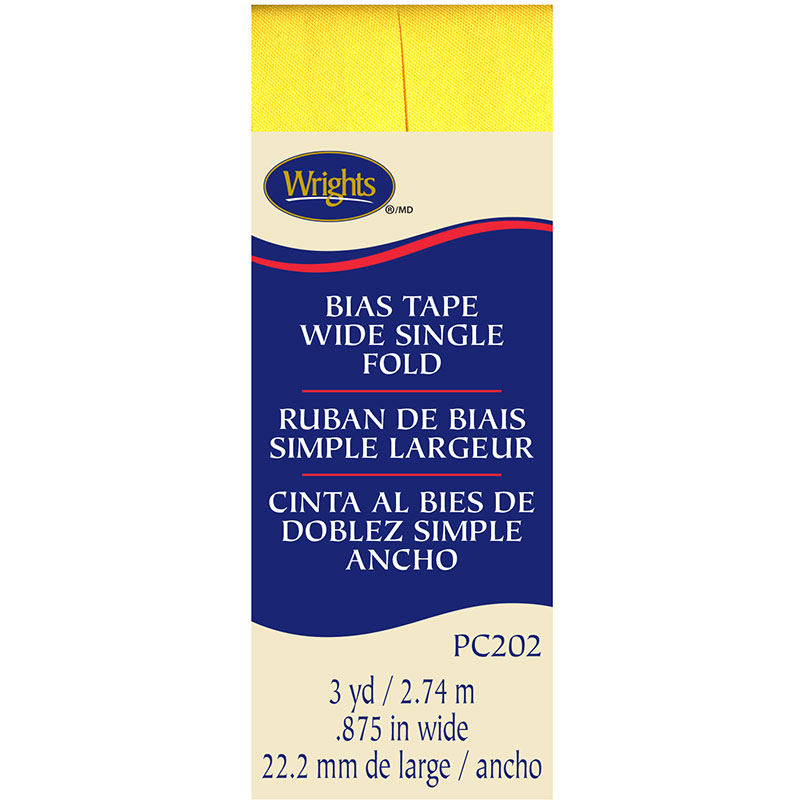 Bias Tape with Single Fold Canary