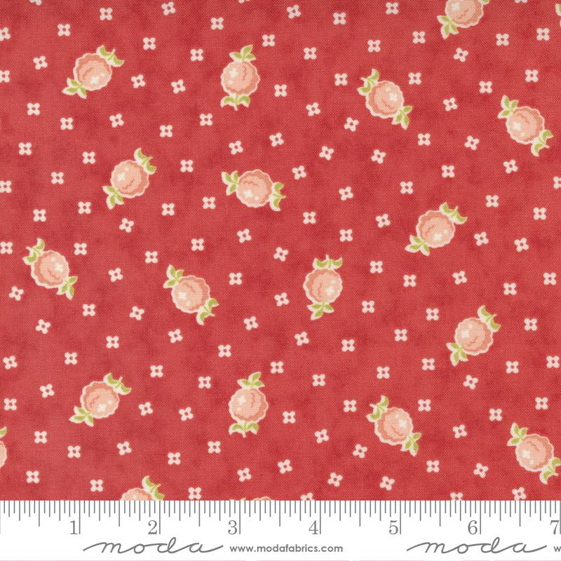Stitched Persimmon - Raspberry - Quilt Fabric