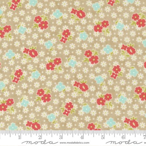 Stitched Pebble - Bloomers Vintage - Quilt Fabric