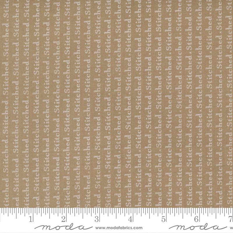 Stitched Slate - Stitch Text Etched Text - Quilt Fabric