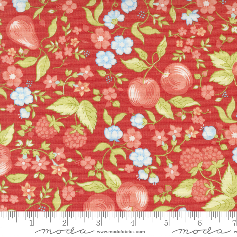Fruit Cocktail Cherry - Fruit Picnic Fruit - Quilt Fabric