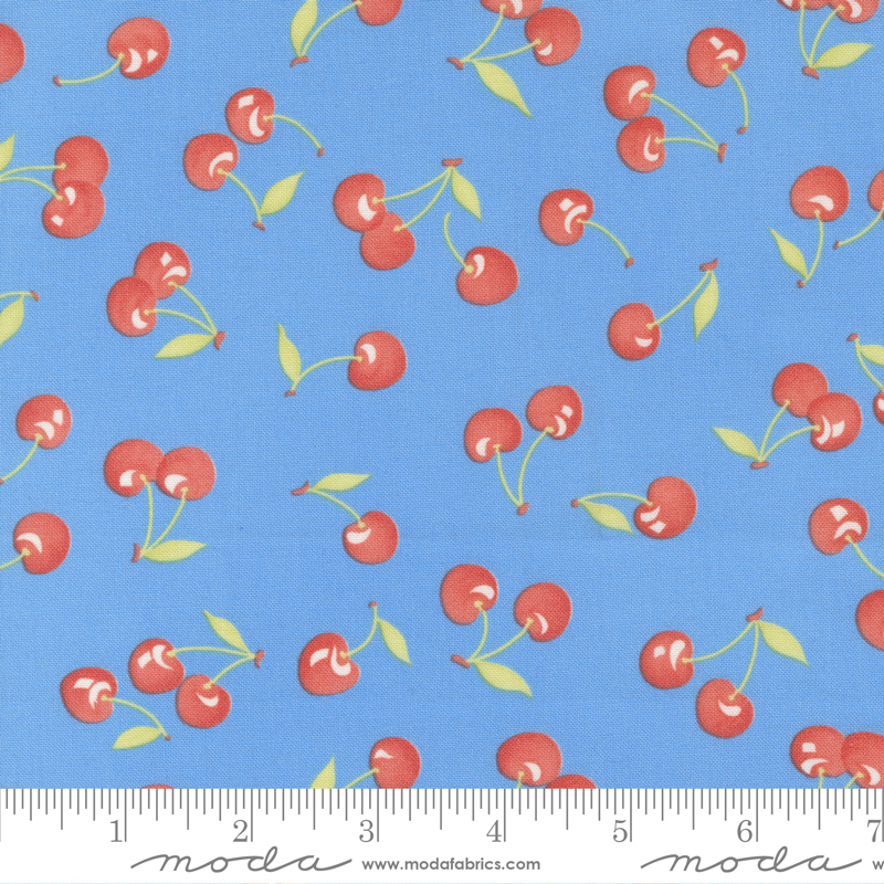 Fruit Cocktail Blueberry - Cherry Orchard - Quilt Fabric