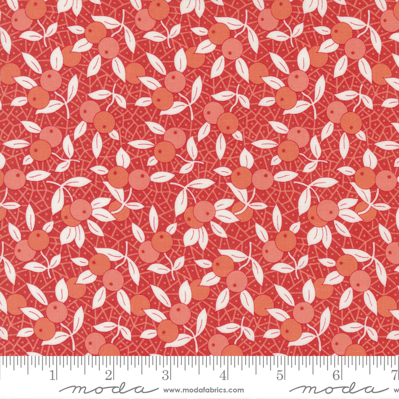 Fruit Cocktail Cherry - Blueberry Garden Berry - Fabric