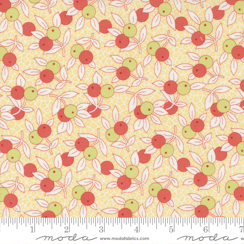 Fruit Cocktail Pineapple - Blueberry Garden Berry - Fabric