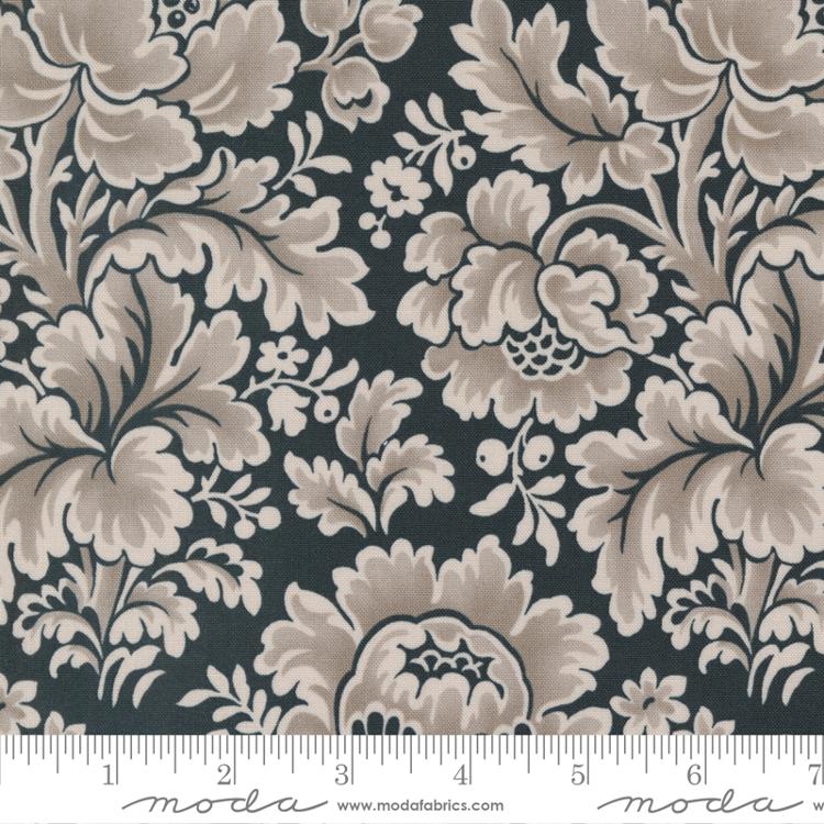 Harvest Moon Midnight - Baroque Florals - Quilt Fabric