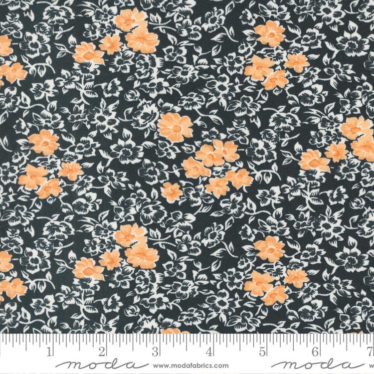 Harvest Moon Midnight - Fall Bouquet Florals - Quilt Fabric