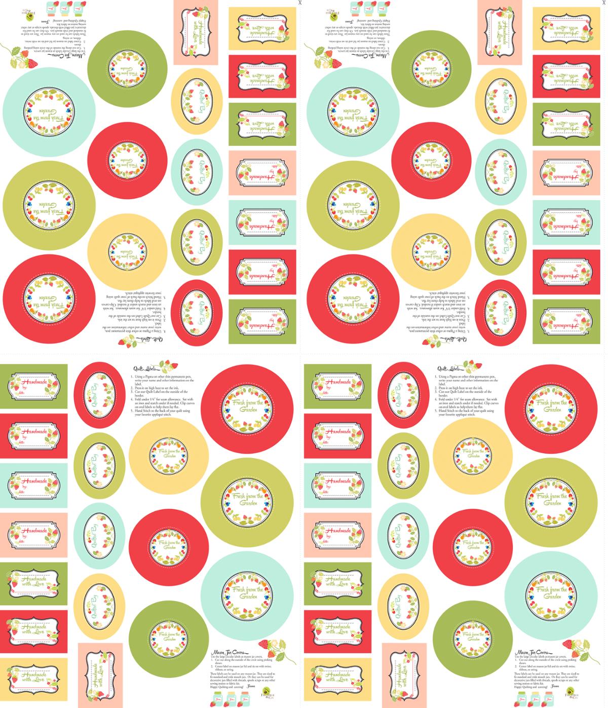 Jelly Jam Repeat Panel Multi - Quilt Panel
