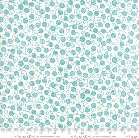 Tangled Yarn Aqua - - Quilt Fabric