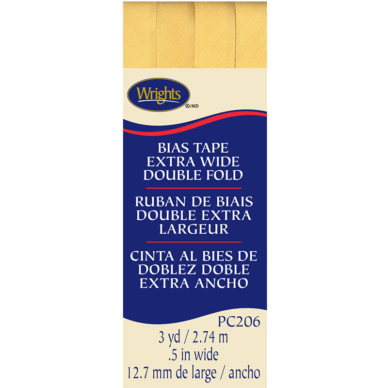 Bias Tape Extra-Wide Double Fold Lemon Ice