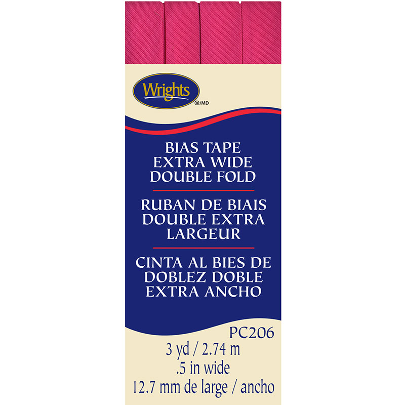 Bias Tape Extra-Wide Double Fold Berry Sorbet