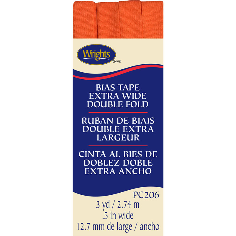 Bias Tape Extra-Wide Double Fold Orange Peel
