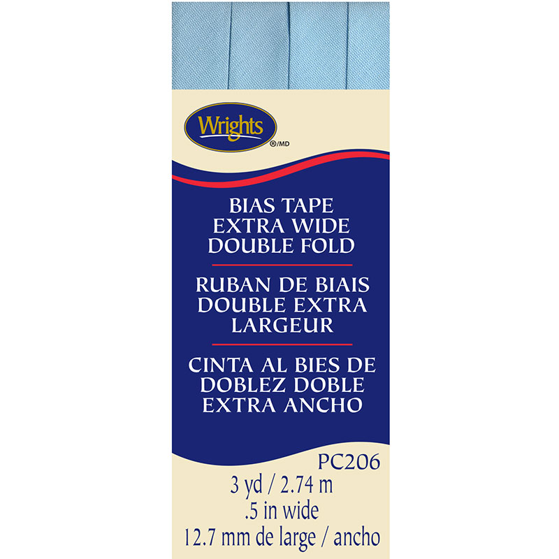 Bias Tape Extra-Wide Double Fold Blue
