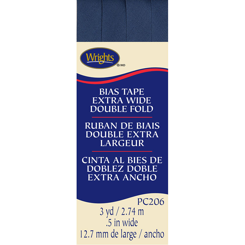 Bias Tape Extra-Wide Double Fold Stone