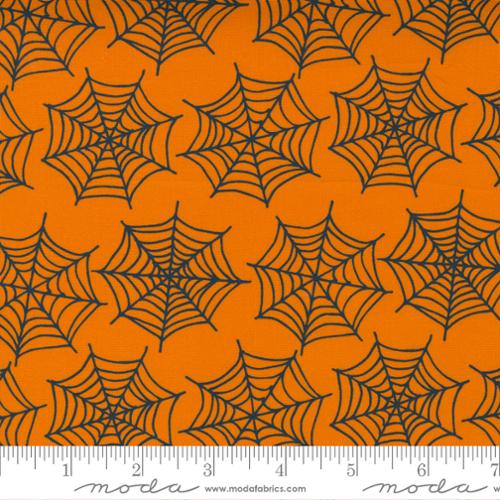 Holiday Essentials Halloween Pumpkin - Spiderwebs - Fabric