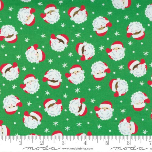 Holiday Essentials Christmas Holly - Santa Claus - Fabric