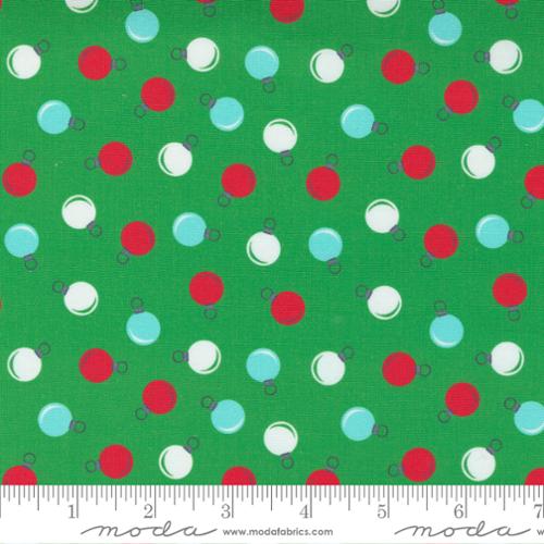 Holiday Essentials Christmas Holly - Ornaments Dot - Fabric