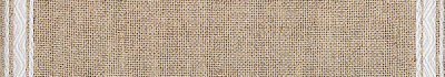 27 Ct Natural White Linen Banding Pyramid Design 7.8x36"