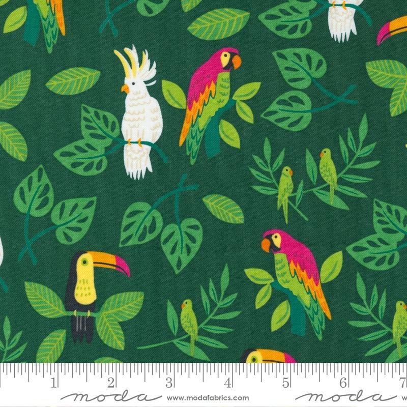 Jungle Paradise Palm - Birds In Paradise - Quilt Fabric