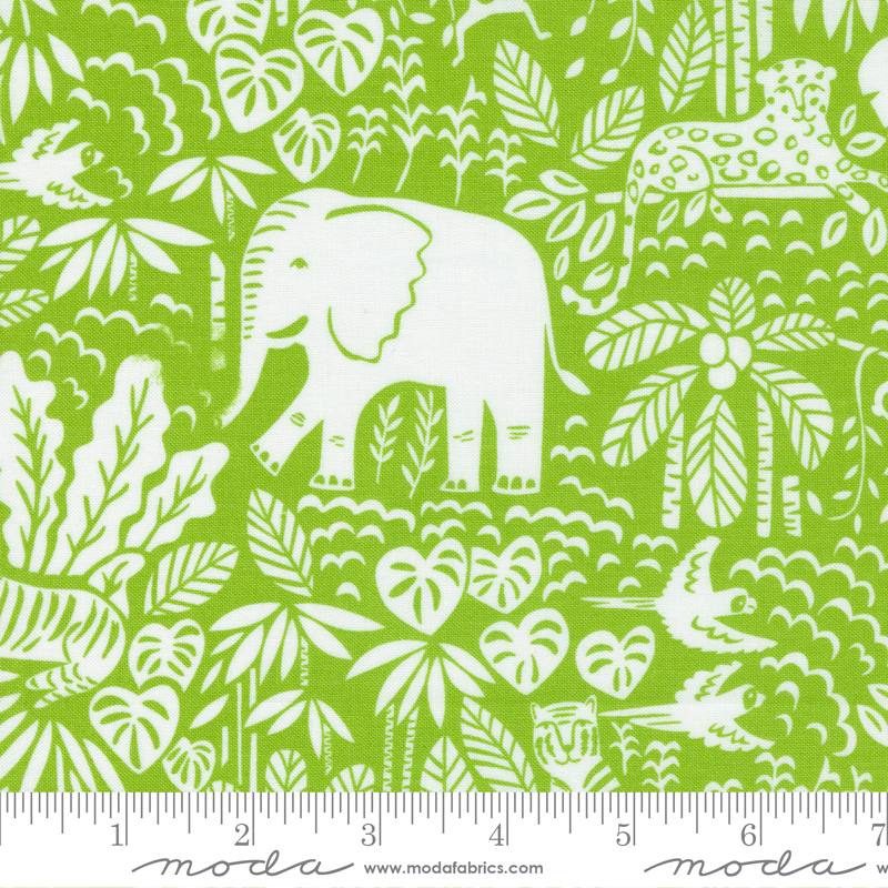 Jungle Paradise Seedling - The Jungle Scene - Quilt Fabric