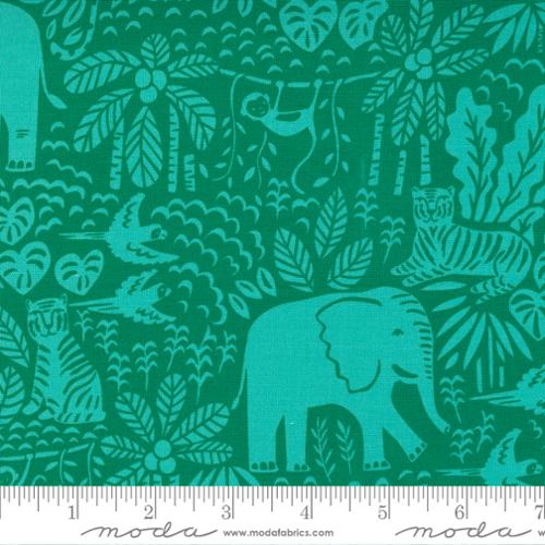 Jungle Paradise Monstera - The Jungle Scene - Quilt Fabric