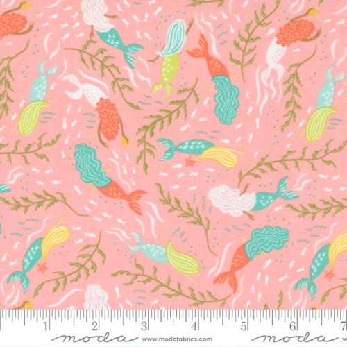 The Sea And Me Shell - Mermaid Dance Fish Girl - Fabric