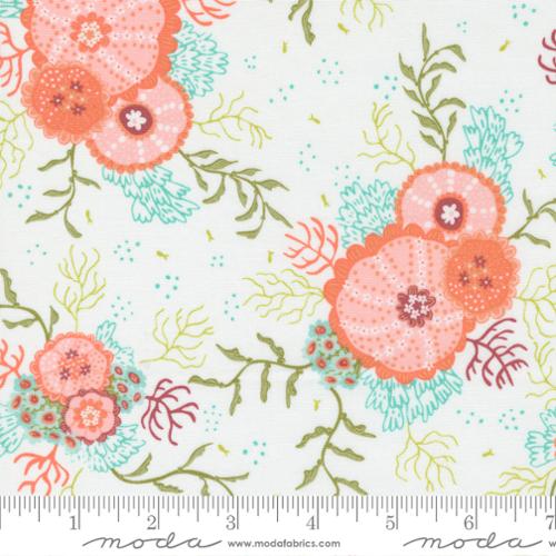 The Sea And Me Cloud - Ocean Botanical - Quilt Fabric